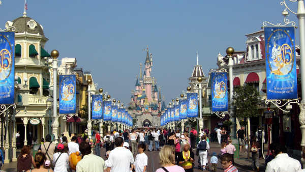 Euro Disney Mainstreet und Dornroeschenschloss